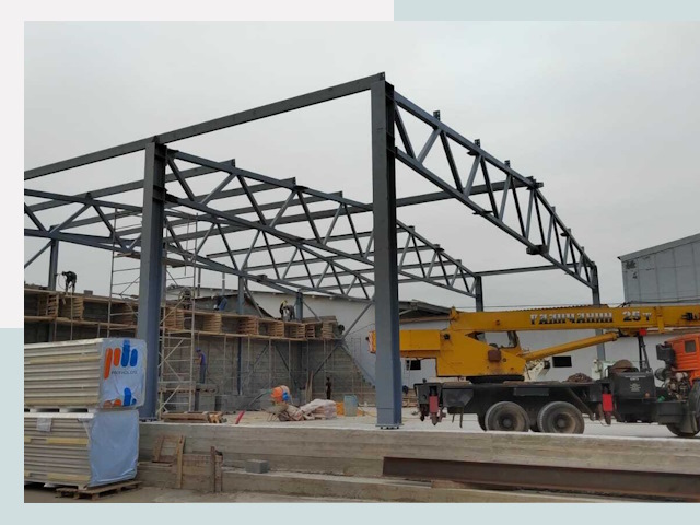 Строительство цехов в Солнечногорске