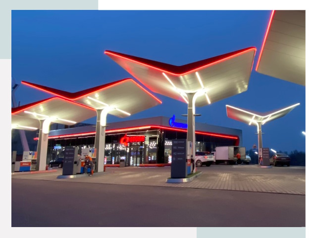 Навесы для АЗС в Солнечногорске